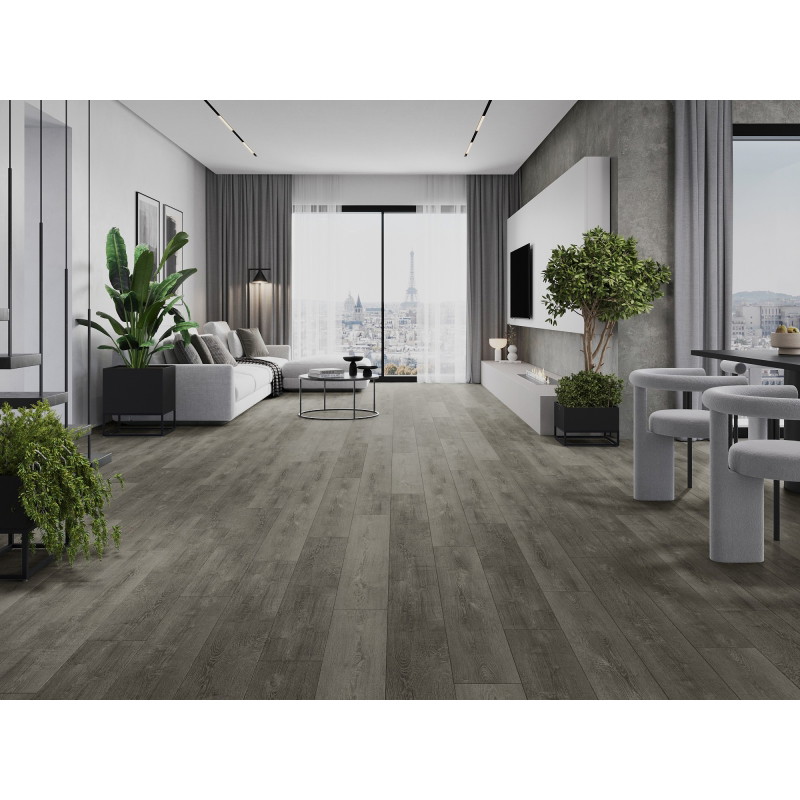 Mexen New Albany vinilinių LVT grindų dangų pavyzdys Dryback 2,5 mm, PVC pagrindas, 4 V-grioveliai, Ąžuolas - F1317-S