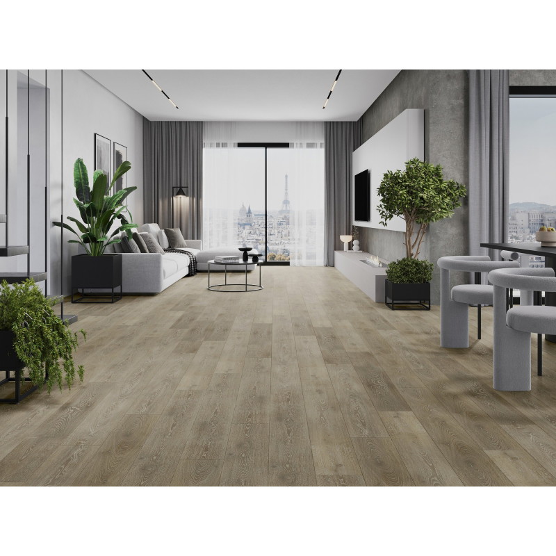 Mexen Jasper vinilinių LVT Dryback 2,5 mm plokščių pavyzdys, PVC pagrindas, 4 V-Fuga, Ąžuolas - F1318-S