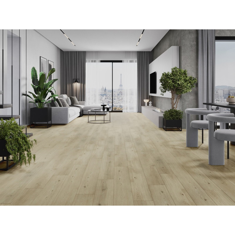 Mexen Calera pavyzdys vinilinių LVT Dryback 2,5 mm, PVC pagrindas, 4 V-Groove, Ąžuolas - F1320-S