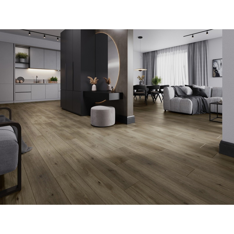 Mexen Perry vinilinių LVT grindų plokščių 2,5 mm pavyzdys, PVC pagrindas, 4 V-grioveliai, ąžuolas - F1321-S