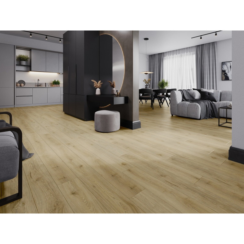 Mexen Charter Oak vinilinių lentų LVT Dryback 2,5 mm pavyzdys, PVC pagrindas, 4 V-fuga, ąžuolas - F1322-S