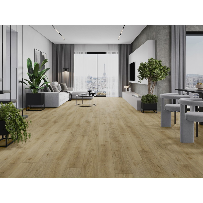 Mexen Charter Oak vinilinių lentų LVT Dryback 2,5 mm pavyzdys, PVC pagrindas, 4 V-fuga, ąžuolas - F1322-S
