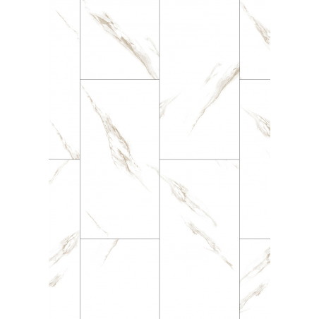 Mexen River White  vinilinių LVT Dryback 2,5 mm grindų dangų pavyzdys, PVC pagrindas, 4 V-griovelis, Jazz White - F1450-S