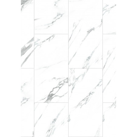 Mexen Glacier White vinilinių LVT Dryback 2,5 mm pavyzdys, pagrindas, 4 V-Fuga, Jazz White - F1451-S