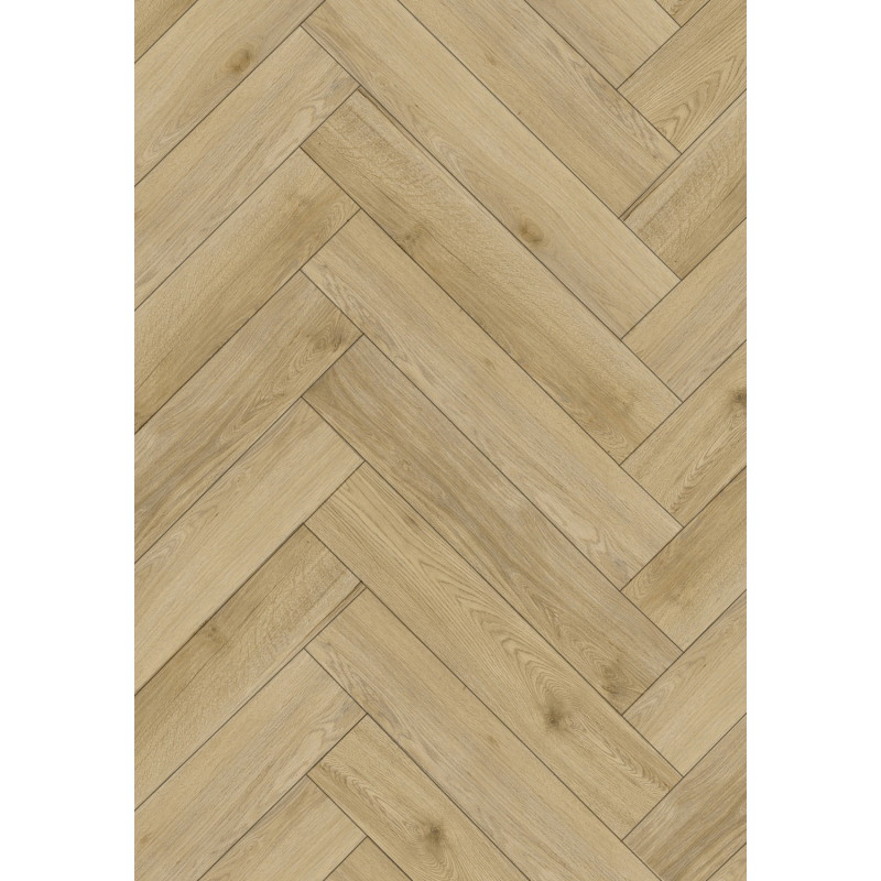 Mexen Charter Oak vinilinių lentų pavyzdys eglutės rašto LVT Dryback 2,5 mm, PVC pagrindas, 4 V-griovelis, Ąžuolas