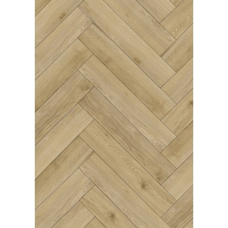 Mexen Charter Oak vinilinių lentų pavyzdys eglutės rašto LVT Dryback 2,5 mm, PVC pagrindas, 4 V-griovelis, Ąžuolas