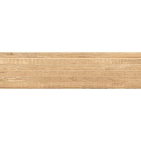 Mexen Western Wood Smėlio spalvos glazūruoto rektifikuoto G1 gresų pavyzdys, sieninė plytelė primenanti medį, matinė