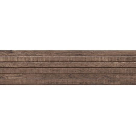 Mexen Western Wood Choco glazūruoto rektifikuoto porceliano keramikos plytelės pavyzdys, medžio imitacijos sieninė, matinė