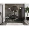 Mexen Orio vonios kambario spintelė po praustuvu 100 cm su stalviršiu, 1 stalčius, juoda matinė - 91A10-10023-1-BFC71