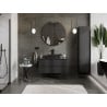 Mexen Orio vonios kambario spintelė po praustuvu 100 cm su stalviršiu, 2 stalčiai, juoda matinė - 91A10-10047-2-BFFC71