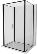 Mexen Exo-3S trijų sienelių dušo kabina 120 x 85 cm, permatoma, juoda - 814-120-085-70-00-3S
