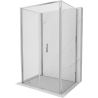 Mexen Exo-F 3S 3 sienų sulankstoma dušo kabina 85 x 90 cm, skaidri, chromo spalvos - 816-085-090-01-00-3S