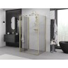 Mexen Exo-3S 120 x 80 cm trijų sienų sulankstoma dušo kabina, skaidri, auksinė - 816-120-080-50-00-3S