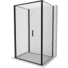 Mexen Exo-3S 70 x 90 cm 3 sienų sulankstoma dušo kabina, skaidri, juoda - 816-070-090-70-00-3S