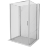 Mexen Exo-3S trijų sienų dušo kabina, atveriama, 80 x 85 cm, skaidri, chromuota - 817-080-085-01-00-3S