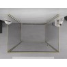 Mexen Exo-3S priekabos dušo kabina su 3 sienelėmis 70 x 75 cm, permatoma, auksinė - 817-070-075-50-00-3S