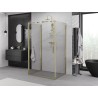 Mexen Exo-B 3S trijų sienelių kabina su atveriamomis durimis 85 x 90 cm, skaidri, auksinė - 817-085-090-50-00-3S