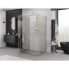 Mexen Exo-3S 3 sienų dušo kabina su varstomomis durimis 150 x 85 cm, skaidri, auksinė - 819-150-085-50-00-3S