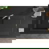 Mexen Leo vienguba granitinė plautuvė su džiovykle 900 x 500 mm, Juoda/Sidabrinis metallic - 6501901010-73