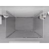 Mexen Exo-S 3S 3 sienų slankusis dušo kabina 115 x 80 cm, skaidrus, chromas - 8151-115-080-01-00-3S