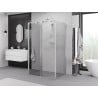Mexen Exo-3S trijų sienelių 100 x 90 cm dydžio stumdoma dušo kabina, skaidri, chromuota - 8151-100-090-01-00-3S
