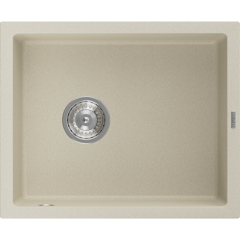 Mexen Pedro vienguba granitinė plautuvė 560 x 460 mm, Smėlio spalvos - 6508561000-69