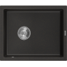 Mexen Pedro vienguba granitinė plautuvė 560 x 460 mm, Juoda/Auksinė metallic - 6508561000-75