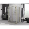 Mexen Exo-3S 3-sienelių stumdomas dušo kabina 150 x 90 cm, permatomas, auksinis - 8151-150-090-50-00-3S