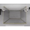 Mexen Exo-3S 3-sienelių stumdomas dušo kabina 150 x 90 cm, permatomas, auksinis - 8151-150-090-50-00-3S