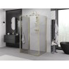 Mexen Exo-S 3S dušo kabina 3-sienų stumdoma 140 x 95 cm, skaidri, auksinė - 8151-140-095-50-00-3S