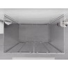 Mexen Exo-S Duo 3S dušo kabina 3-sienų stumdomos durys, 130 x 70 cm, permatoma, chromas - 8152-130-070-01-00-3S