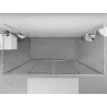 Mexen Exo-S Duo 3S trijų sienelių stumdomas dušo kabina 170 x 70 cm, skaidrus, chromas - 8152-170-070-01-00-3S
