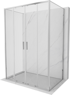 Mexen Exo-S Duo 3S trijų sienelių stumdomas dušo kabina 140 x 90 cm, skaidrus, chromas - 8152-140-090-01-00-3S