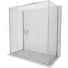 Mexen Exo-3S 3-sieninė dušo kabina, 200 x 90 cm, skaidri, chromuota - 8152-200-090-01-00-3S