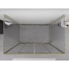Mexen Exo-3S trijų sienų 150 x 100 cm dušo kabina, permatoma, auksinė - 8152-150-100-50-00-3S