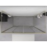 Mexen Exo-S Duo 3S trijų dalių stumdomas dušo kabinas 170 x 100 cm, permatomas, auksinis - 8152-170-100-50-00-3S