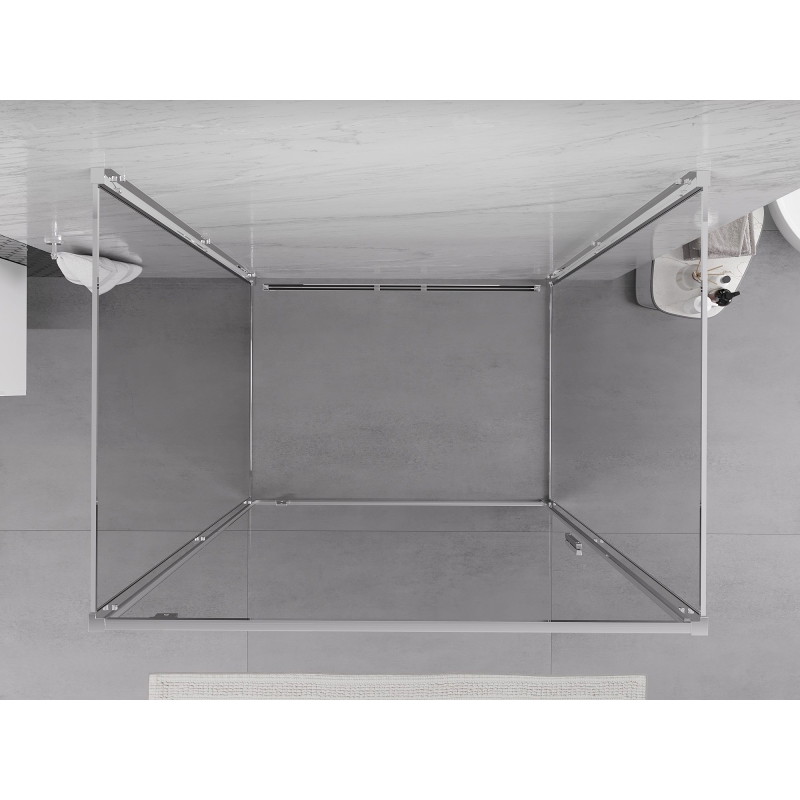 Mexen Exo-BR 3S 75 x 70 cm, permatomasis, chromuotas trijų sienelių dušo kabinas - 8181-075-070-01-00-3S