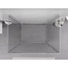 Mexen Exo-BR 3S 75 x 70 cm, permatomasis, chromuotas trijų sienelių dušo kabinas - 8181-075-070-01-00-3S