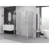 Mexen Exo-3S 3 sienų atveriama dušo kabina 75 x 90 cm, permatoma, chromuota - 8181-075-090-01-00-3S
