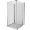 Mexen Exo-3S trijų sienų dušo kabina 90 x 90 cm, skaidri, chromuota - 8181-090-090-01-00-3S