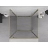 Mexen Exo-3S Nislenki dušo kabina su trimis sienelėmis 95 x 95 cm, skaidri, auksinė - 8181-095-095-50-00-3S