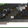 Mexen Tomas dviguba granitinė plautuvė 800 x 500 mm, Juoda/Auksinė metallic, sifonas Auksinė - 6516802000-75-G