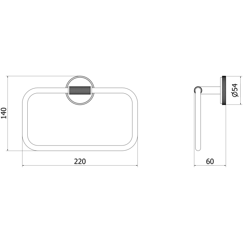 Mexen Gravo rankšluosčių laikiklis, auksinis - 70A93031-50