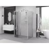 Mexen Exo-3S 3S trejių sienų stumdomas dušo kabina 90 x 70 cm, skaidri, chromuota - 8153-090-070-01-00-3S