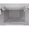 Mexen Exo-3S 3S trijų sienų dušo kabina, 90 x 75 cm, skaidri, chromuota - 8153-090-075-01-00-3S