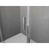 Mexen Exo-3S 3S dušo kabina 3 sienos, stumdomos 80 x 80 cm, permatomas, chromas - 8153-080-080-01-00-3S