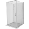 Mexen Exo-3S trijų sienelių stumdomas dušo kabina 95 x 95 cm, skaidrus, chromas - 8153-095-095-01-00-3S