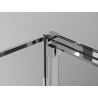 Mexen Exo-3S 3S dušo kabina 3-sieninė stumdoma 95 x 95 cm, skaidri, chromuota - 8153-095-095-01-00-3S