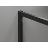 Mexen Exo-3S 3S 3-sienų stumdomas dušo kabinas 100 x 95 cm, permatomas, juodas - 8153-100-095-70-00-3S
