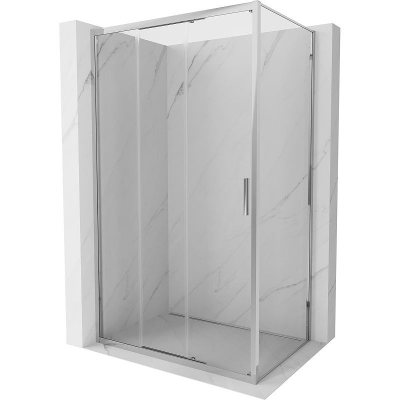 Mexen Exo stumdomas dušo kabina 90 x 70 cm, skaidri, chromas - 8153-090-070-01-00